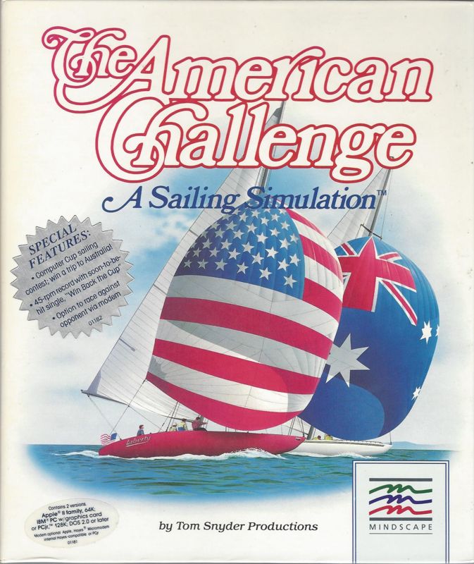 The American Challenge: A Sailing Simulation box art for Commodore 64